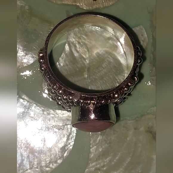 Rose Quartz Vintage Style Ring - Picture 5 of 6